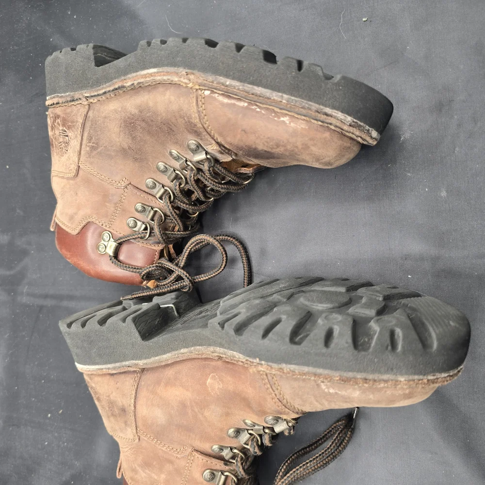 Timberland Brown and Black‎ Boots Rugged Design
